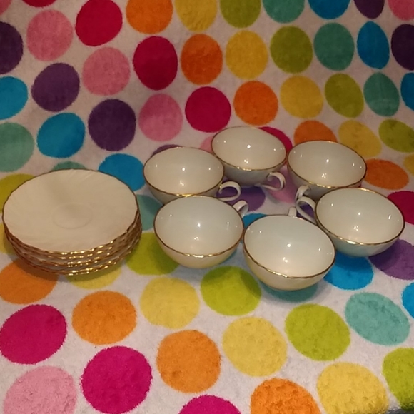 NWOB Lenox Laurent (6 matching sets saucer/mug - Picture 1 of 12
